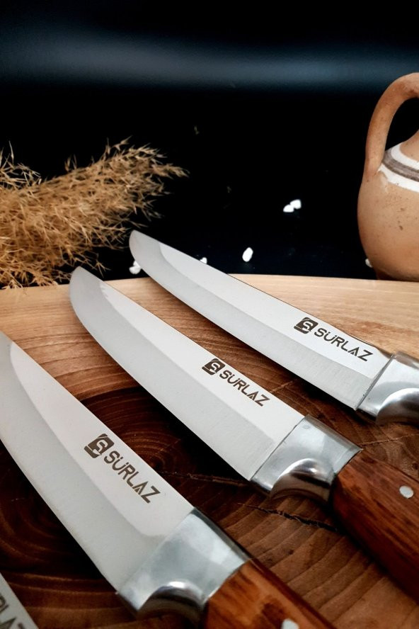 SürLaz Sürmene 6lı Set Mutfak Sebze Et Kasap Bıçakları - 3
