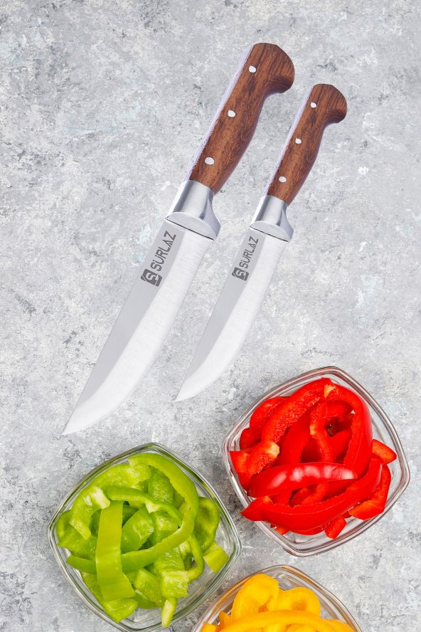 SürLaz Sürmene Set 3 Parça Kasap Yüzme Sıyırma Kokoreç Kesici Börek Kesici Satır Zırh - 3