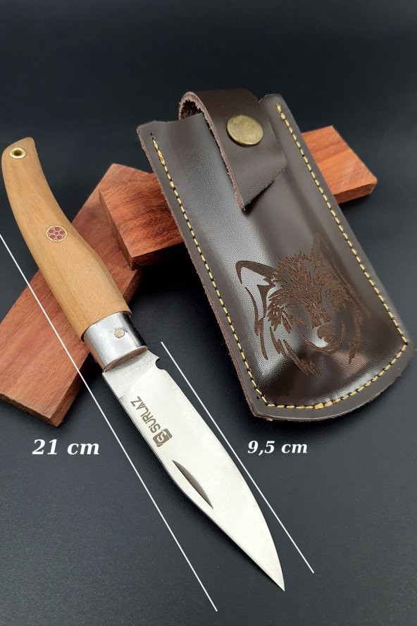 SürLaz Outdoor Piknik Çakısı Kamp Bıçağı Çakısı Mutfak Bıçak El Yapımı - 2