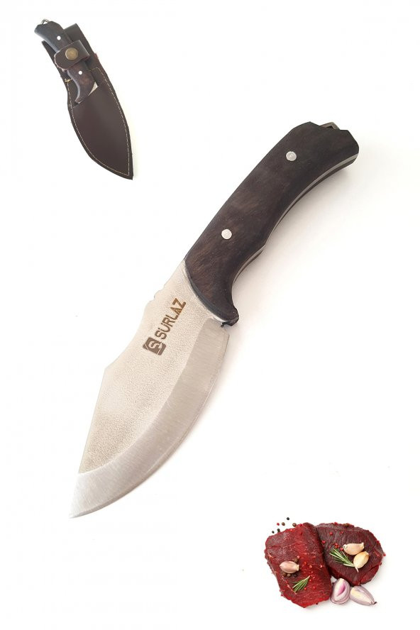 SürLaz Kampçı Bıçağı Outdoor Bıçak 21 cm Kılıflı Bıçak