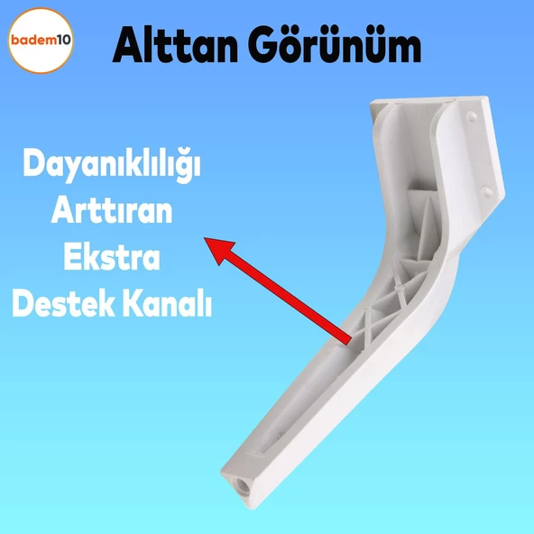 Repla Lüks Mobilya Kanepe Tv Ünitesi Koltuk Ayağı 23 Cm Beyaz Konsol Ayakları - 3