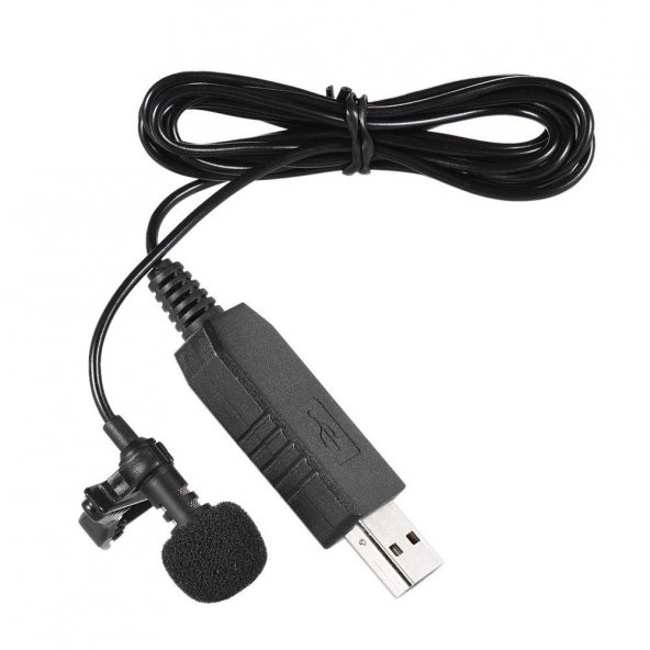 USB Jak Girişli Bilgisayar Laptop Mac Youtuber Yaka Mikrofonu - 2