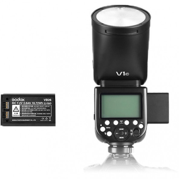 Godox V1 Canon Flash Kit (Yuvarlak Kafa) - Resim 3