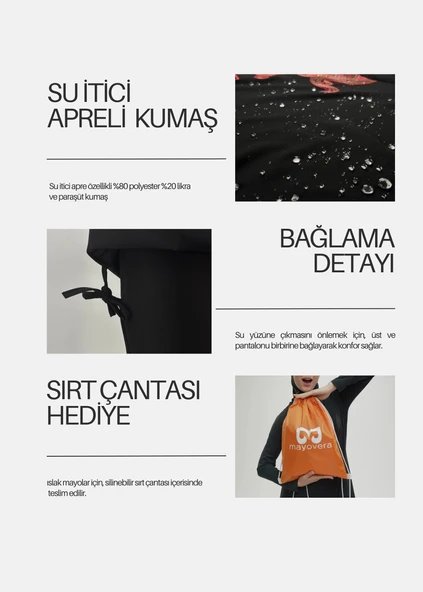 Tesettür Mayo- Payet Nakışlı - Resim 8