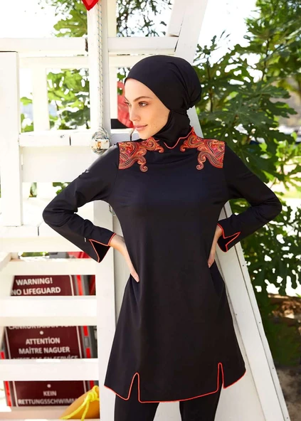 Tesettür Mayo- Payet Nakışlı - Resim 3