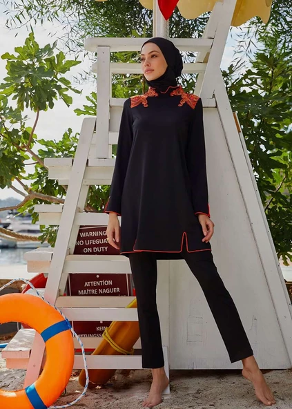 Tesettür Mayo- Payet Nakışlı - Resim 4