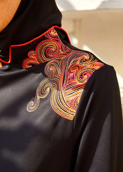 Tesettür Mayo- Payet Nakışlı - Resim 5