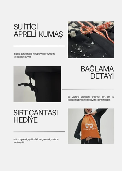 Tarz-ı Muntazam Tasarım Tesettür Mayo - 8