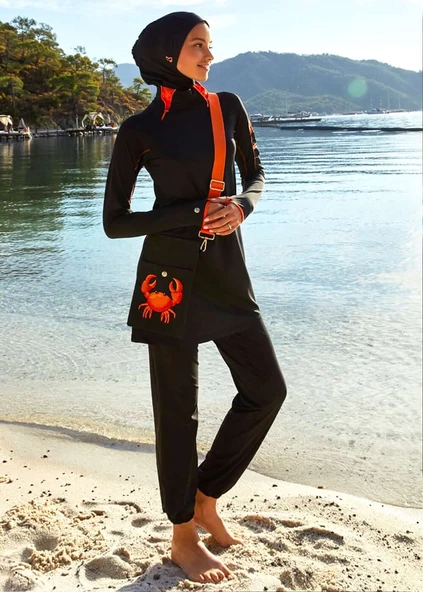 Tesettür Mayo- Yengeç Nakışlı - Resim 2