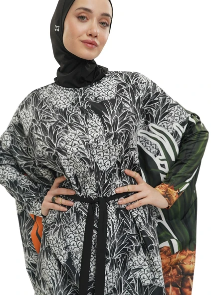 Ananaslı Salaş Tasarım Tesettür Mayo - 6
