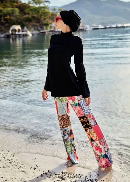 Patcwork Tasarım Tek Pantolon - Resim 2