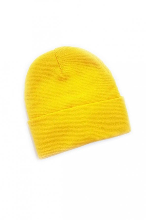 Erkek Bayan Katlamalı Bere Şapka Kışlık Unisex - 9