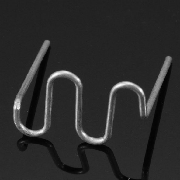 500 Adet 0.8mm Kaynak Tamir Makinesi için Düz Zımba Teli Araba Onarım Tampon Plastik - 5
