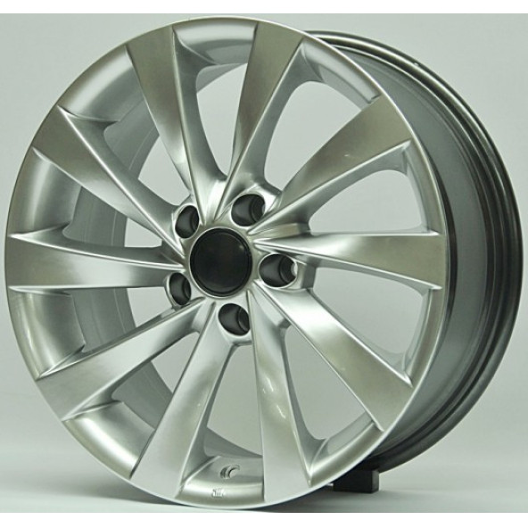 VOLKSWAGEN POLO UYUMLU JANT W016 6.5X16 5X100 ET-35 57.1 SiLVER (4 ADET) - Resim 2