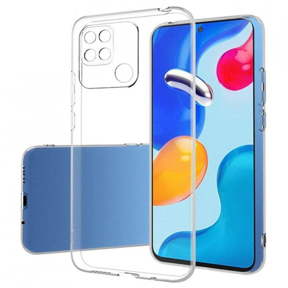 Xiaomi Redmi 10C Kılıf Lüx Şeffaf Silikon 7O7D404G21374