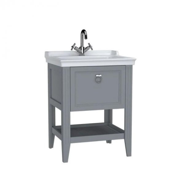 Vitra Valarte 65 cm Gri Banyo Dolabı Alt Modül ve Lavabo 62178