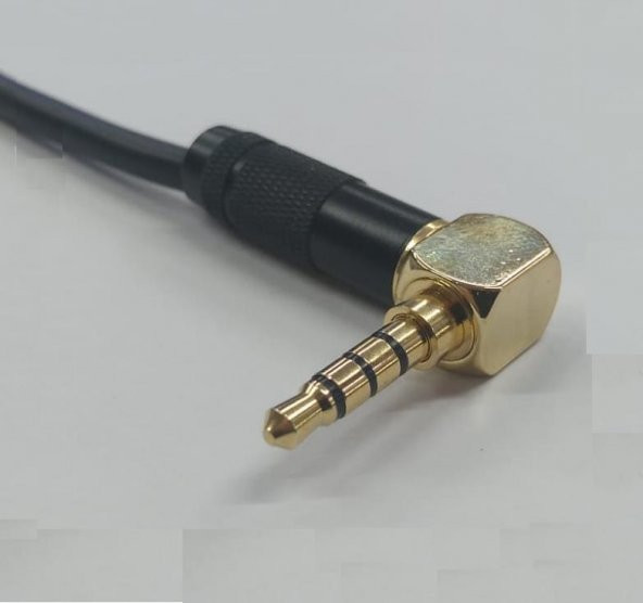3.5 mm 90 Derece TRRS Stereo to XLR Dişi Kaliteli Kablo 2 Metre - 2