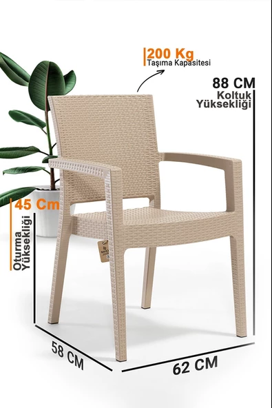 Dogant 4 Adet Kişilik Rattan Sandalye - 2