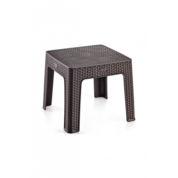 Comfort Rattan Plastik 4  sehpa Bahçe Balkon Sehpası