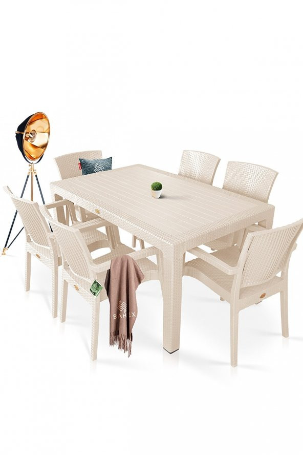 3M   80X140 CAMSIZ 6 KOLTUK İ RATTAN TAKIM