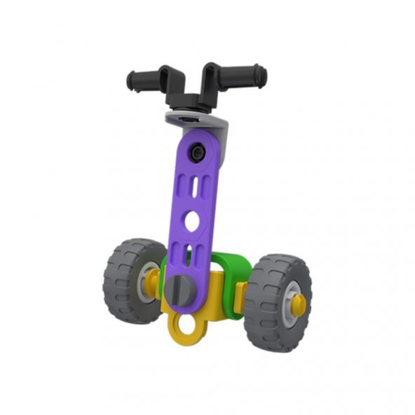 Roy Toy Sök Tak Araçlar Scooter 18 Parça 3+ Yaş Üzeri Çocuklar İçin Kendin Yap Oyun Seti - 2