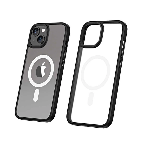 Vendas iPhone 14 Uyumlu ( iPhone 14 ) Hibrit Serisi Wireless Şarj Özellikli Magic Magsafe Kılıf - 9