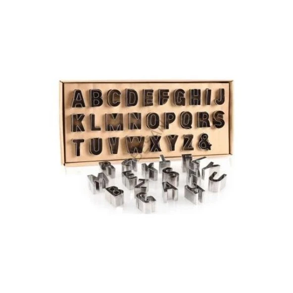 METAL HARF KOPAT SET BÜYÜK - 27 PARÇA