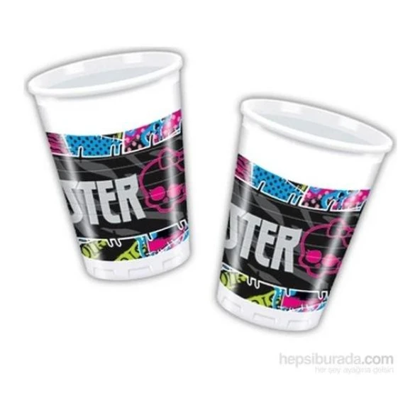 MONSTER PLASTİK BARDAK 8 ADET (200ml)