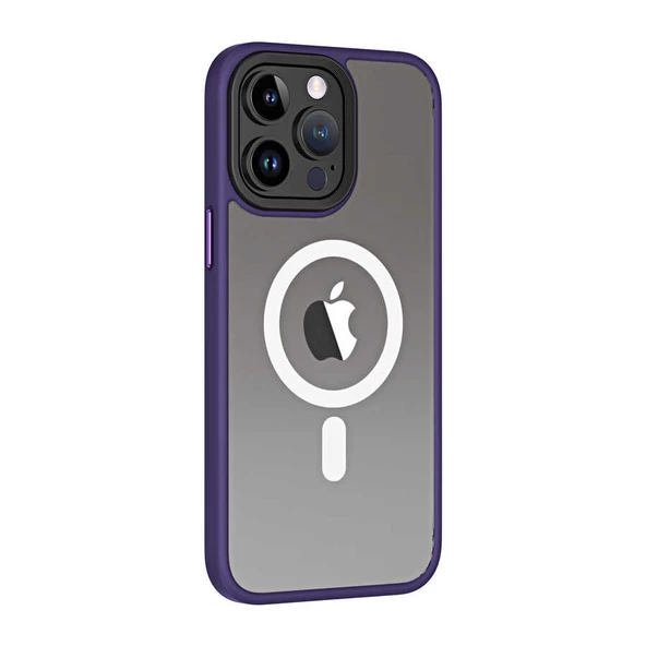 Vendas iPhone 13 Pro Uyumlu (13 Pro) Hibrit Serisi Wireless Şarj Özellikli Magic Magsafe Kılıf - 12