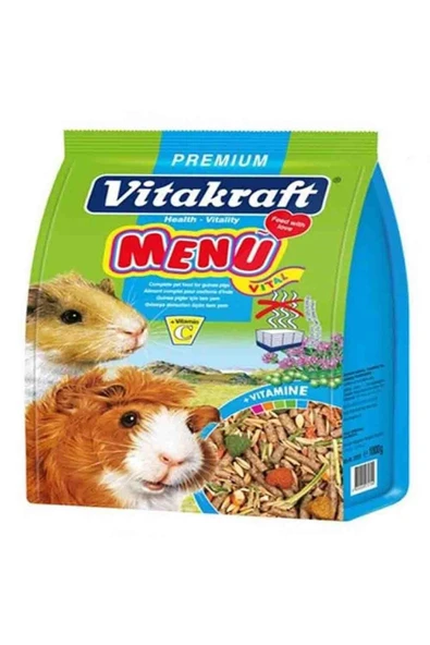 Vitakraft Menü Premium Ginepig Yemi 1000 Gr x 5 Adet