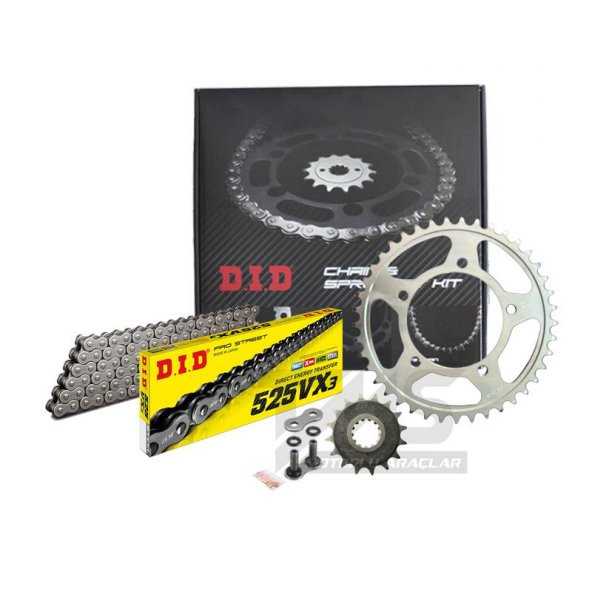 Did-Jt 2019-2022 Ducati Diavel 1260 Uyumlu Zincir Dişli Set Çelik Renk