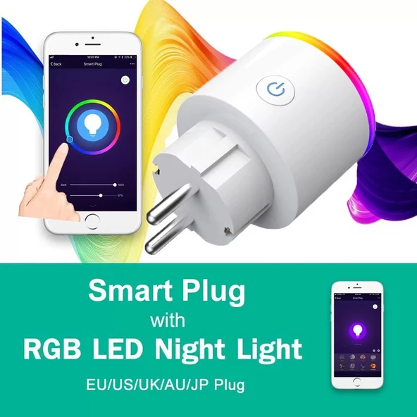 Fulltech Fsm2 Rgb Ledli 3680W Akıllı Wi-Fi Kontrollü Priz - 2