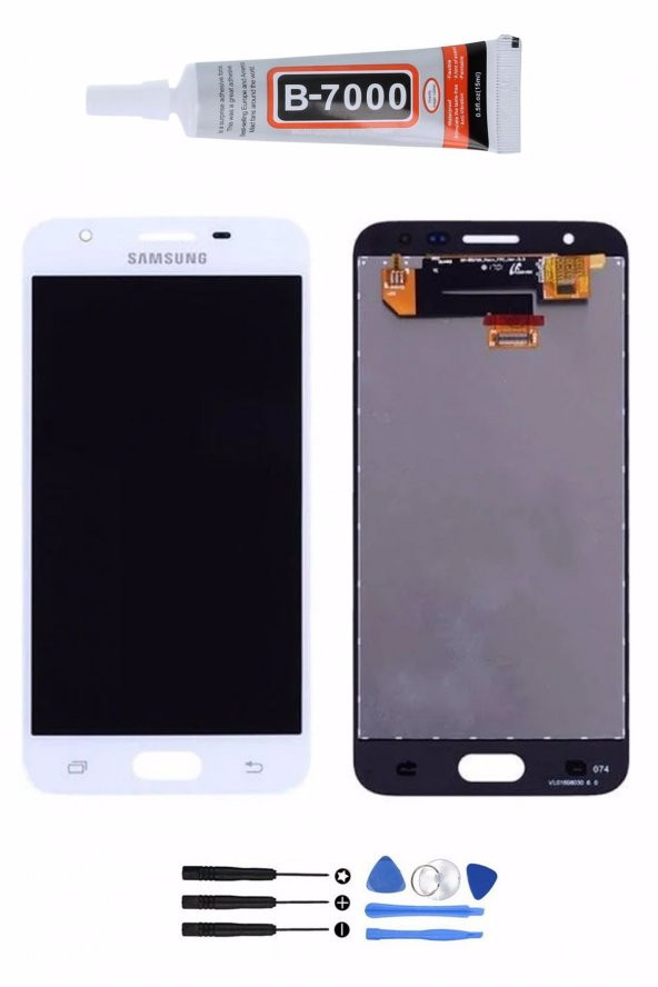 SAMSUNG GALAXY J5 PRİME SM-G570F LCD EKRAN DOKUNMATİK FULL SERVİS ORJİNAL SET HEDİYELİ BEYAZ RENK