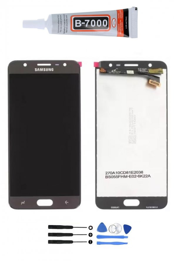 SAMSUNG GALAXY J7 PRİME 2 SM-G611F LCD EKRAN DOKUNMATİK FULL TAMİR SETİ  HEDİYELİ GOLD RENK - 1
