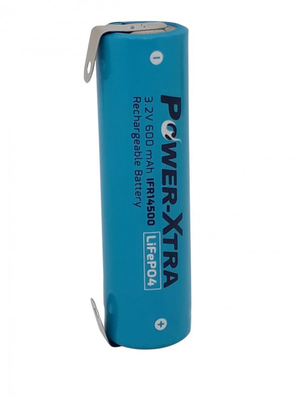 3.2 v 600 mAh IFR14500 AA LiFeP04 Şarjlı Traş Makinası Pili