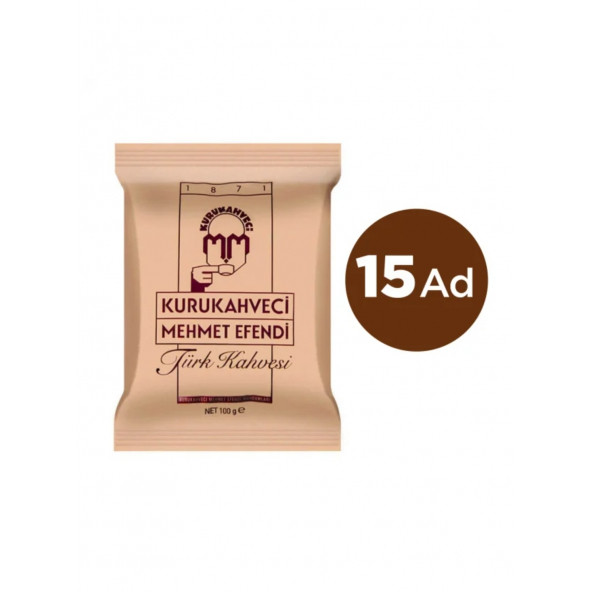Kurukahveci Mehmet Efendi 100 gr 15'li Paket Türk Kahvesi