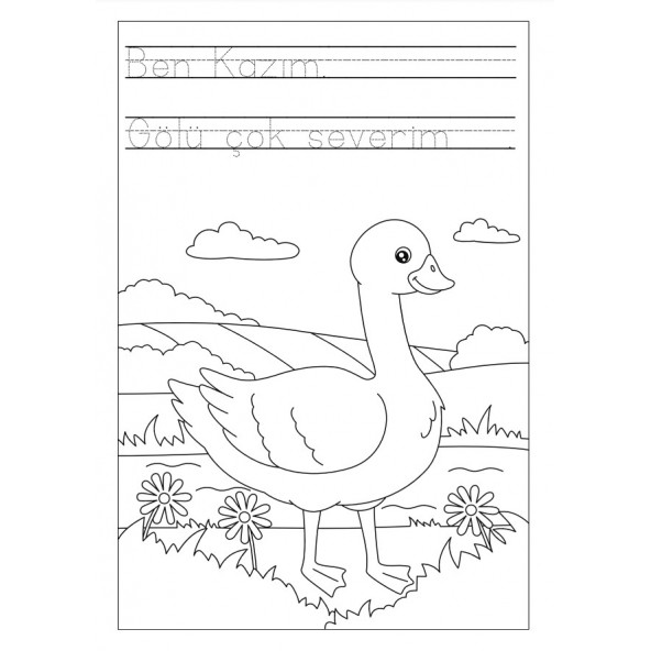 Konuşan Hayvanlar Boyama Kitabı - Resim 2