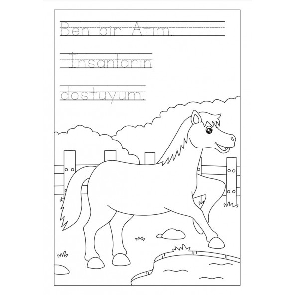 Konuşan Hayvanlar Boyama Kitabı - Resim 3