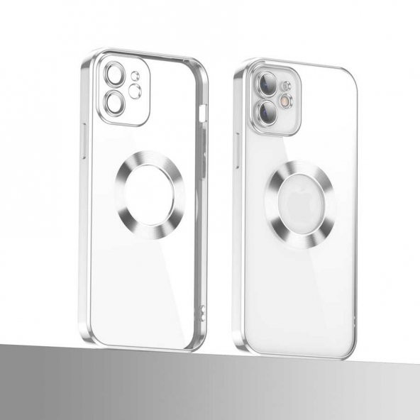 Apple iPhone 11 Kılıf Kamera Korumalı Logo Gösteren Zore Omega Kapak