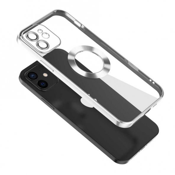 Apple iPhone 11 Kılıf Kamera Korumalı Logo Gösteren Zore Omega Kapak - 4