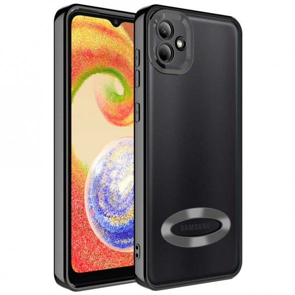 Galaxy A03 Kılıf Kamera Korumalı Logo Gösteren Zore Omega Kapak - 7