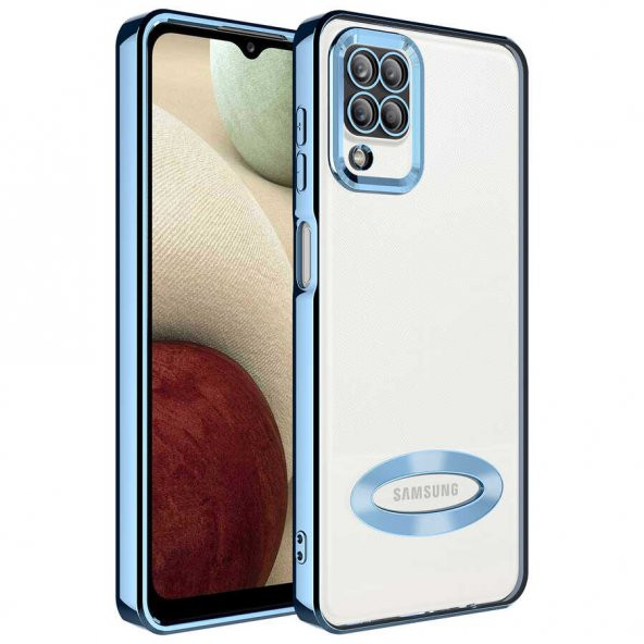 Galaxy M12 Kılıf Kamera Korumalı Logo Gösteren Zore Omega Kapak - 5