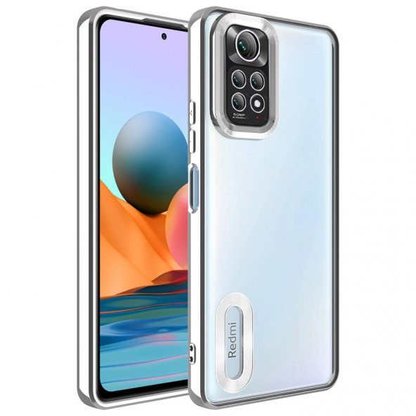 Xiaomi Redmi Note 11 Pro 5G Kılıf Kamera Korumalı Logo Gösteren Zore Omega Kapak - 7