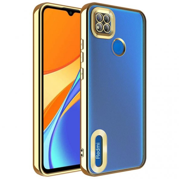 Xiaomi Redmi 9C Kılıf Kamera Korumalı Logo Gösteren Zore Omega Kapak - 7