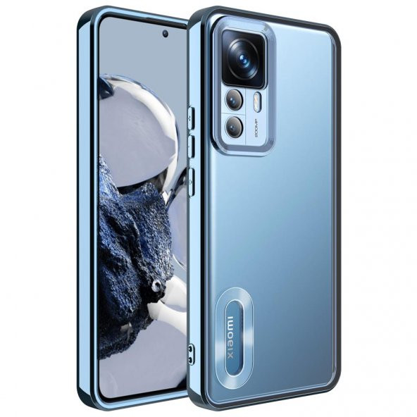 Xiaomi Mi 12T Kılıf Kamera Korumalı Logo Gösteren Zore Omega Kapak - 6
