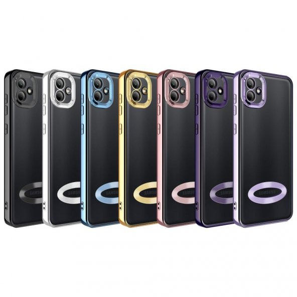 Galaxy A04 Kılıf Kamera Korumalı Logo Gösteren Zore Omega Kapak - 3