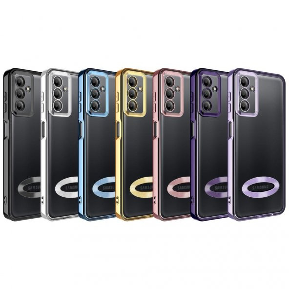 Galaxy A04S Kılıf Kamera Korumalı Logo Gösteren Zore Omega Kapak - 3