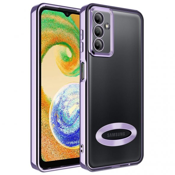 Galaxy A04S Kılıf Kamera Korumalı Logo Gösteren Zore Omega Kapak - 4