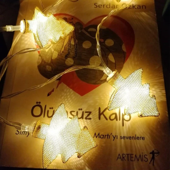 nefertiya Metal Örgülü Çam Ağacı Şeklinde Günışığı Şerit Led Işık Zinciri