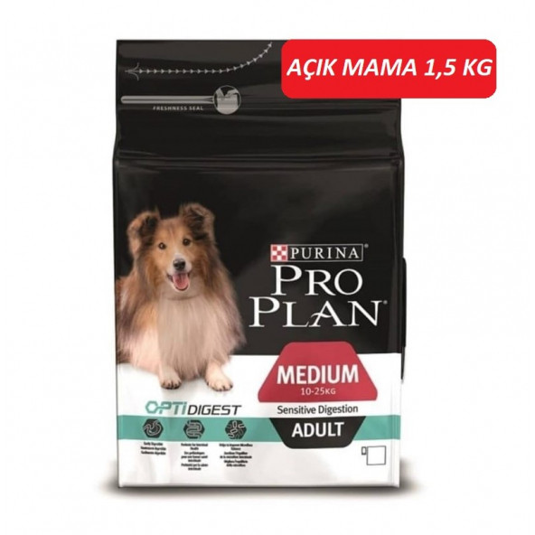 Pro Plan Medium Adult Kuzu Etli Orta Irk Yetişkin Köpek Maması 1,5 KG